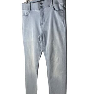 Women’s Nine West High Rise Sculpting Straight Jeans Pale Blue Sz 14